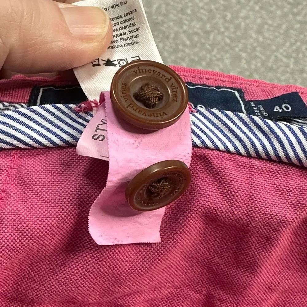 VINEYARD VINES Men's 9 inch cotton linen Shorts size 40